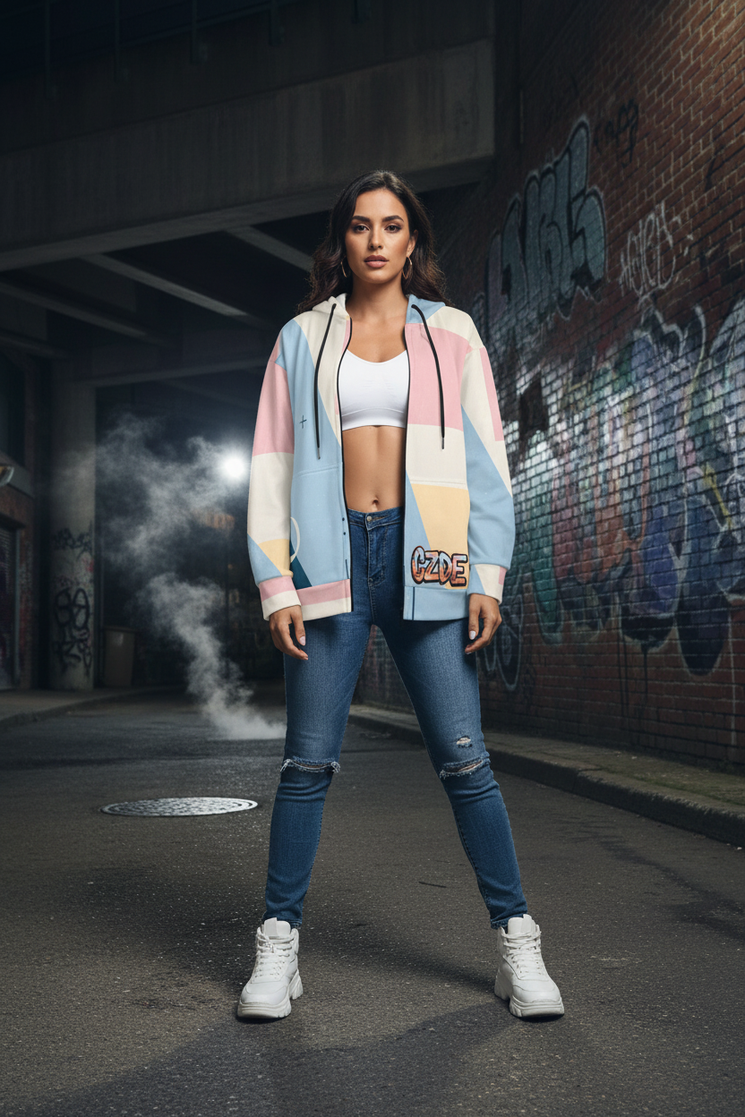 CZDE Pastel Hoodie Female