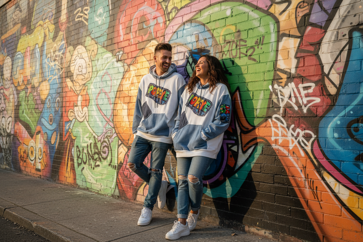 CZDE Popeye Hoodie - Latino Couple