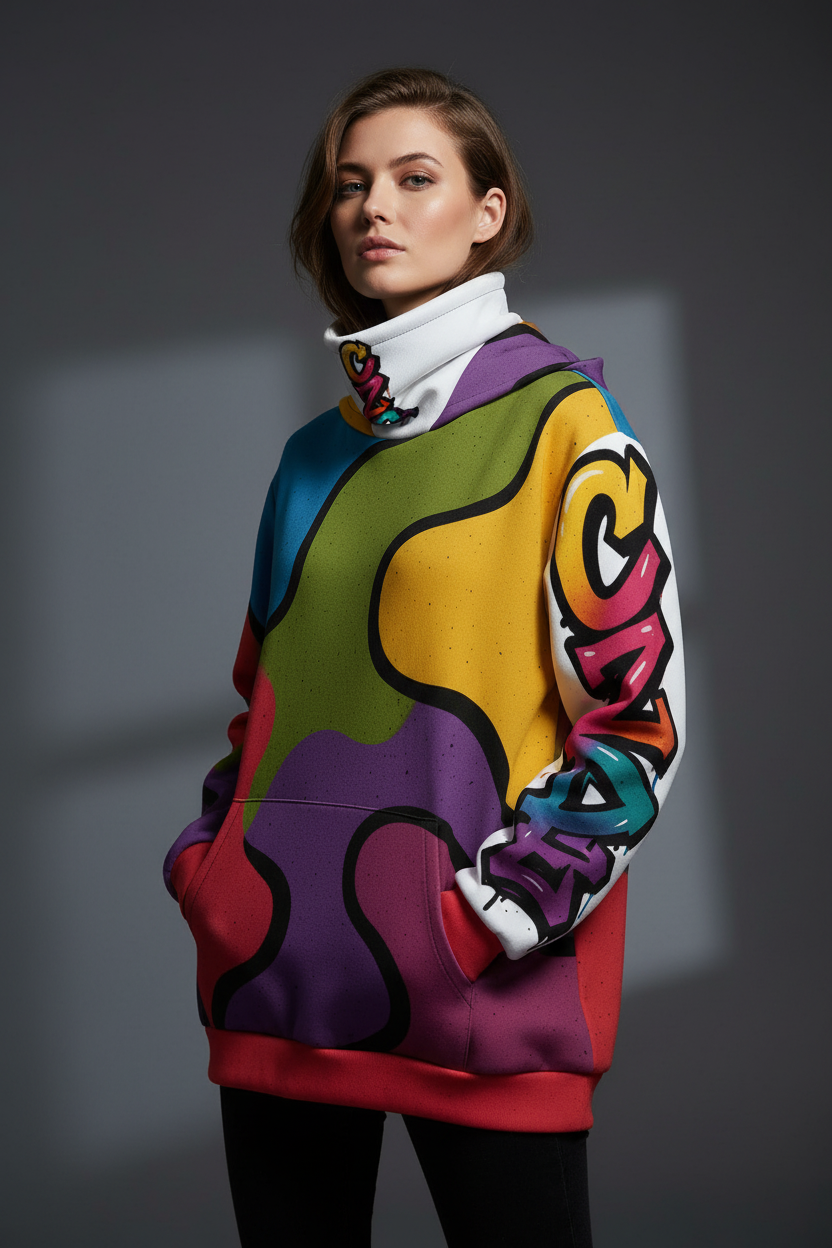 CZDE Wave Hoodie Female