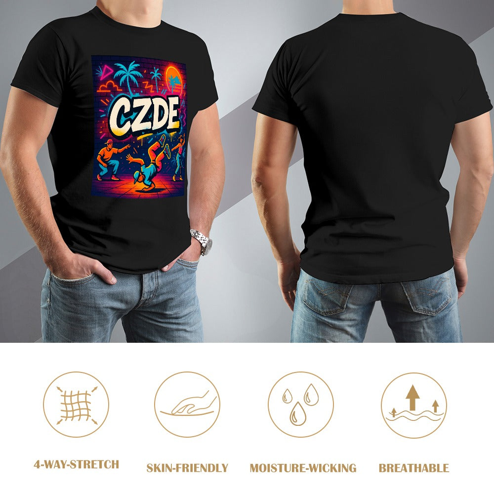 CZDE Breakdance Graphic Tee – Retro Street Style to Move Loud & Live Free