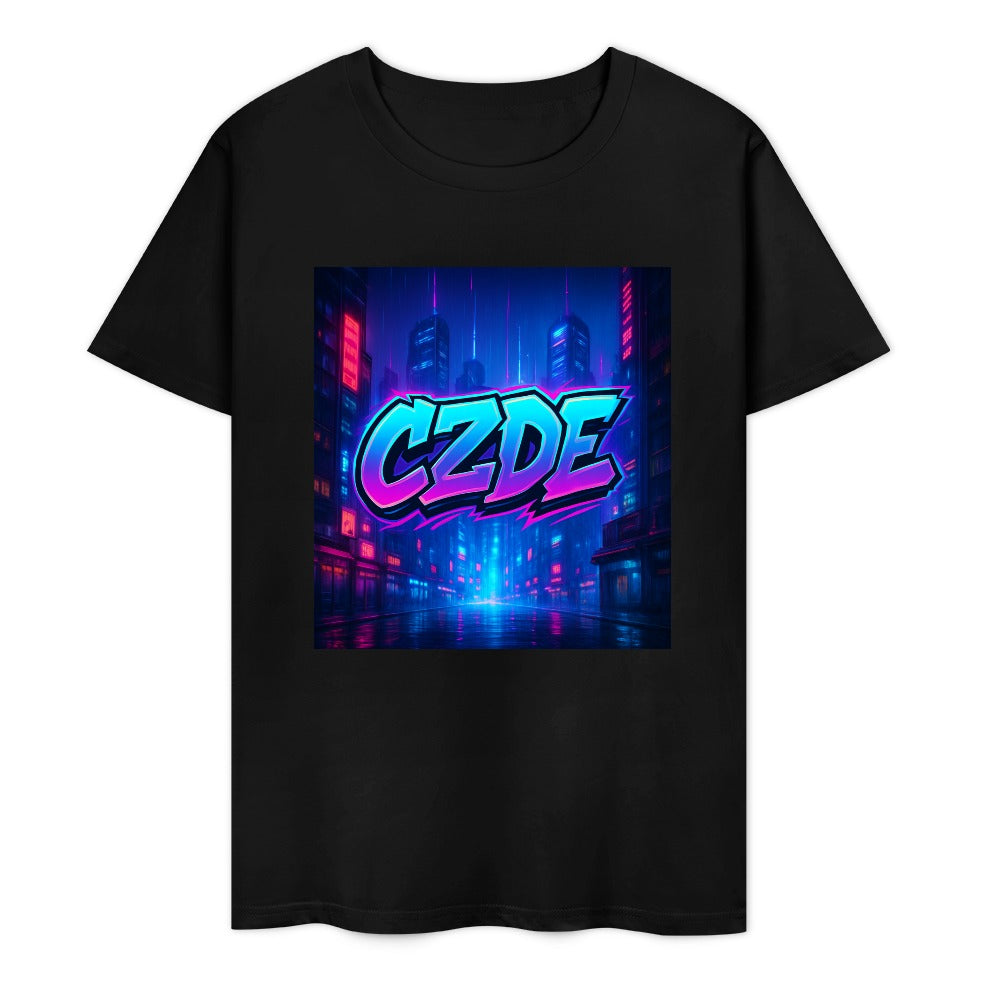 Neon Street Energy Tee – CZDE Style for Nights That Light You Up