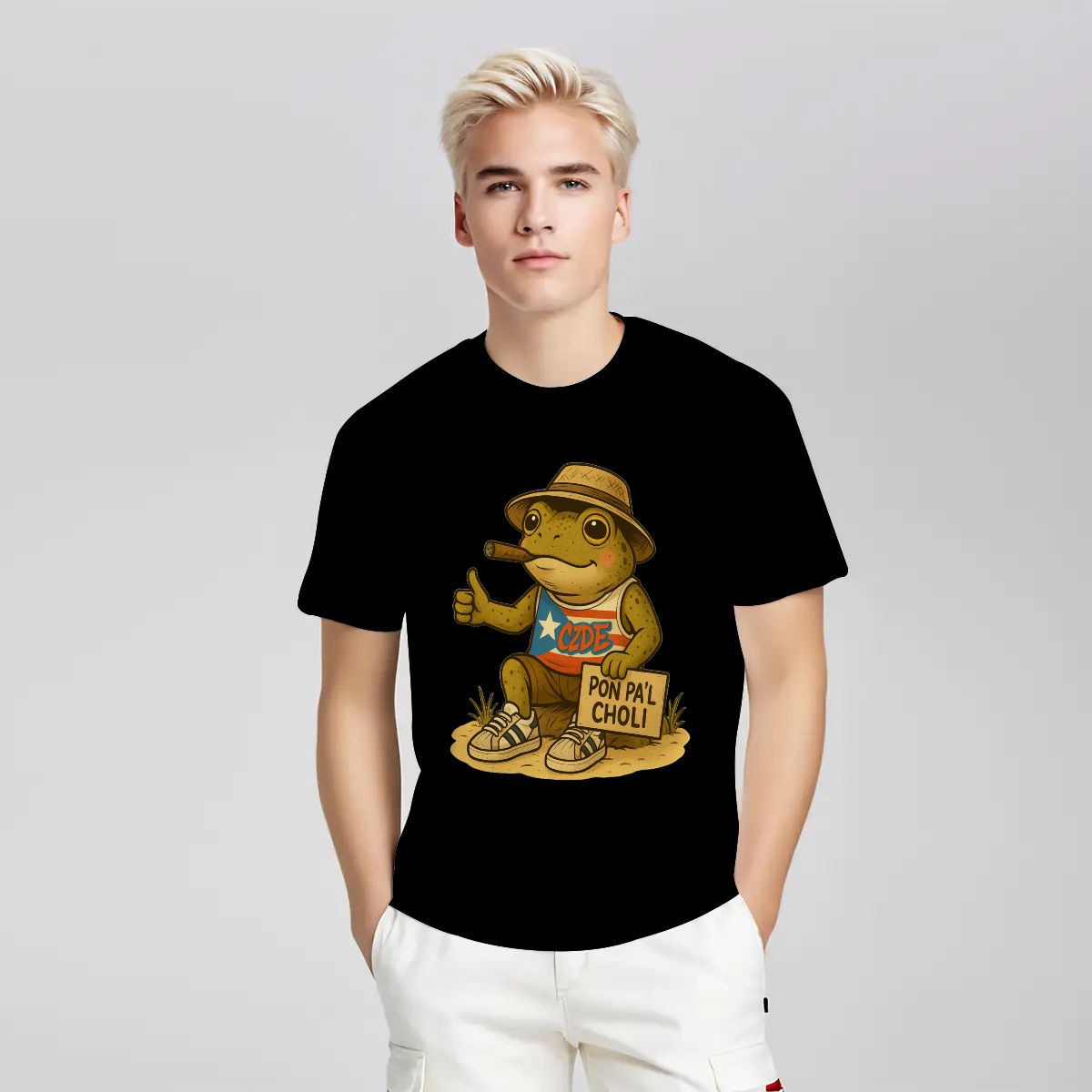 CZDE Coquí Street Graphic T-Shirt — Puerto Rican Urban Vibes