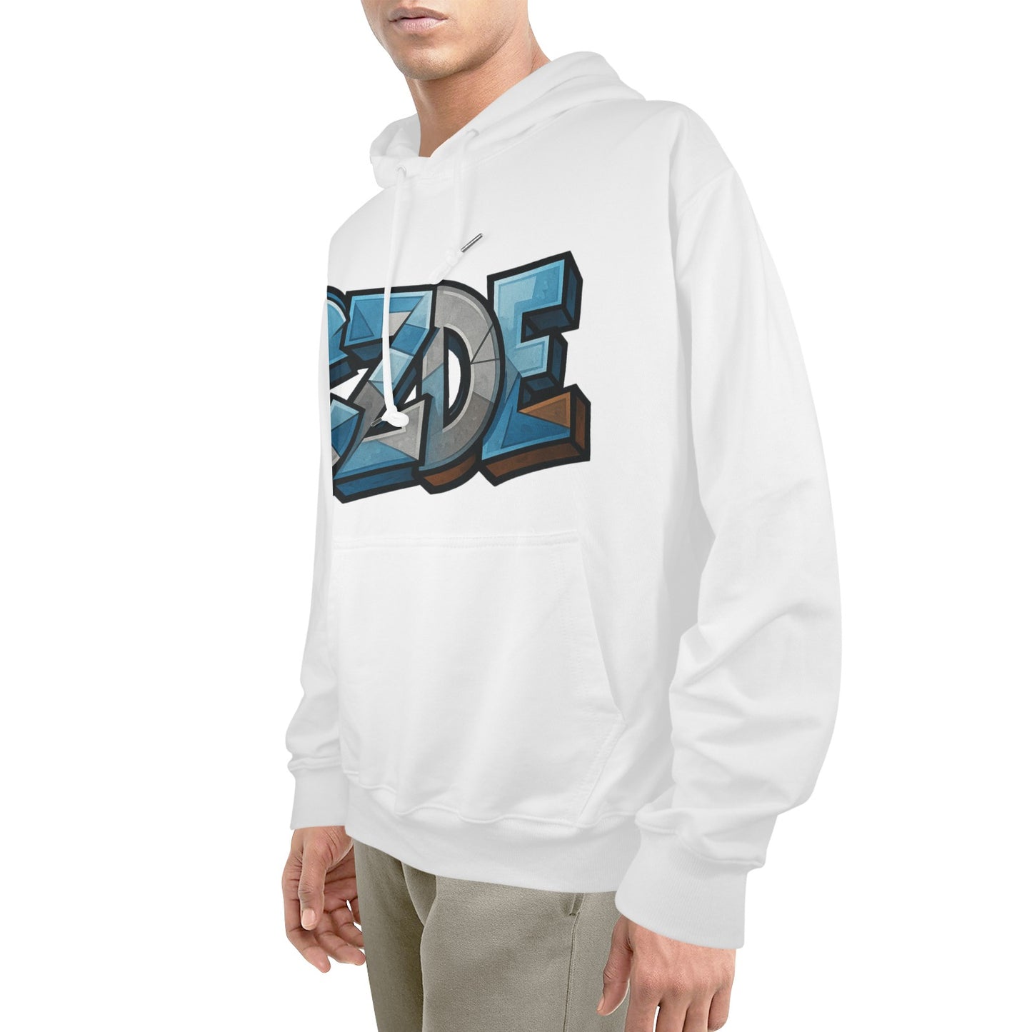 "CZDE Luminous Heat Press Hoodie - Glow-in-the-Dark Streetwear"