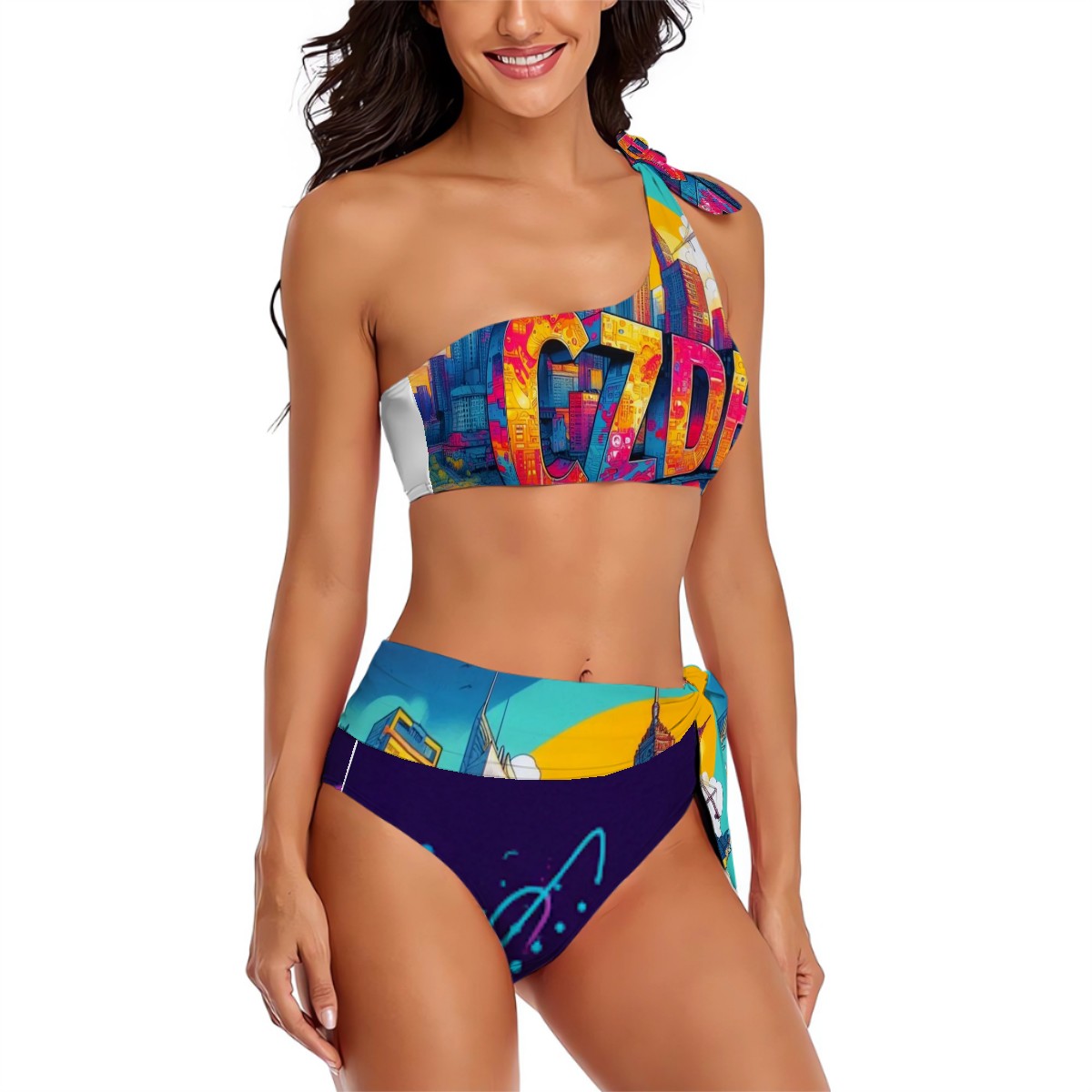 High-Waist Tie Bikini – Feel Fierce, Look Iconic, Live Bright