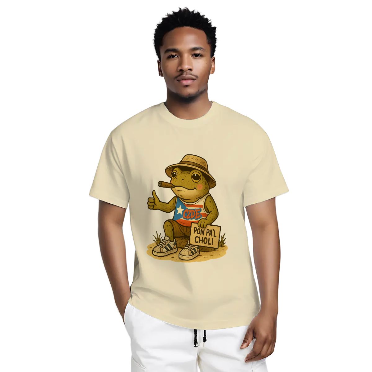 CZDE Coquí Street Graphic T-Shirt — Puerto Rican Urban Vibes