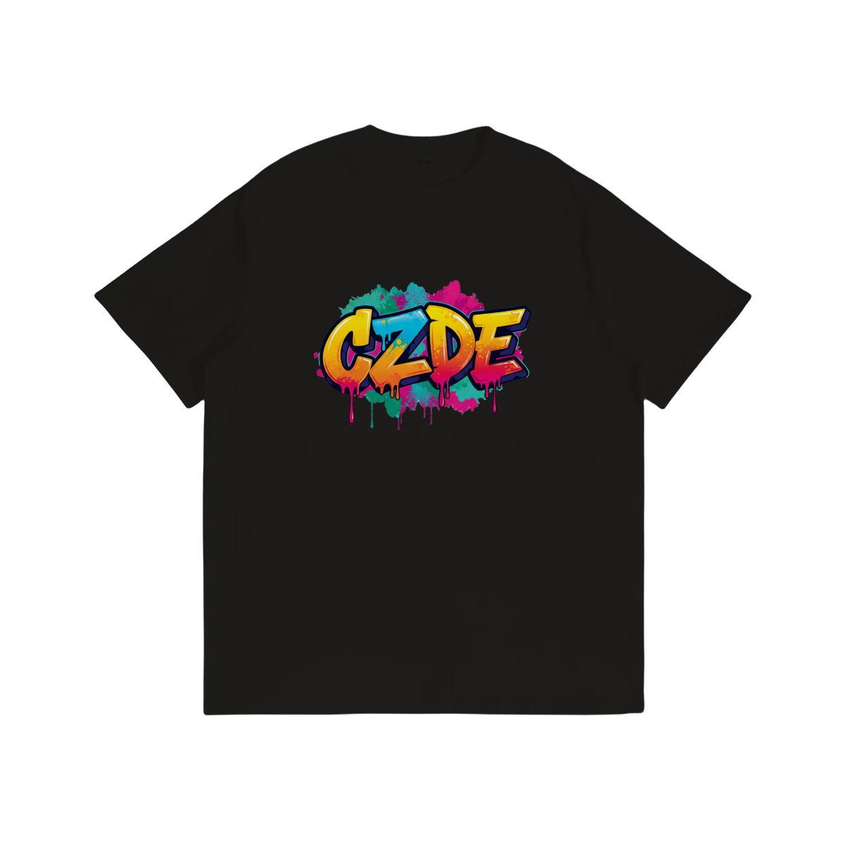 CZDE Color Splash Unisex T-Shirt – Street Art Style Tee