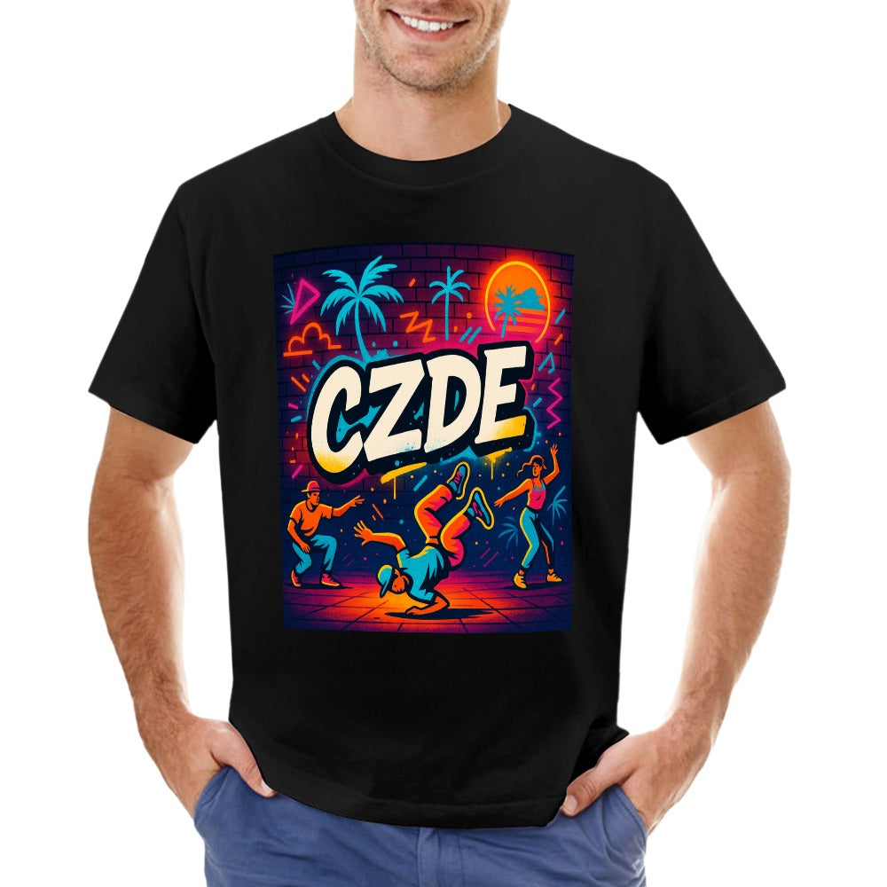 CZDE Breakdance Graphic Tee – Retro Street Style to Move Loud & Live Free
