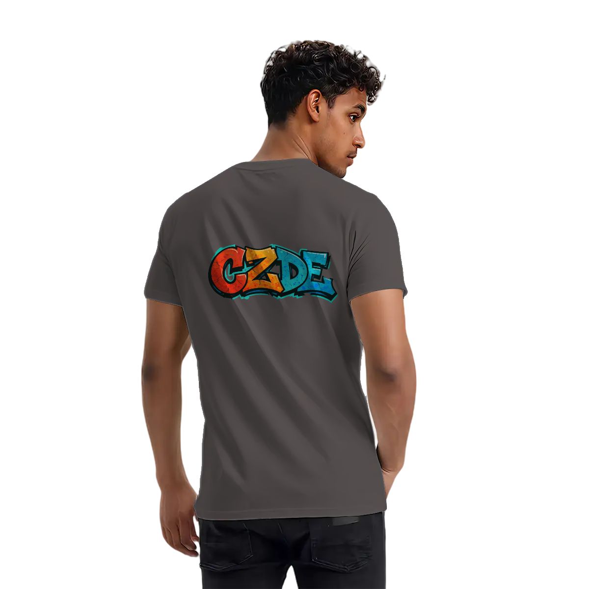 “CZDE Earth Graffiti T-Shirt | Streetwear with Global Vibes”