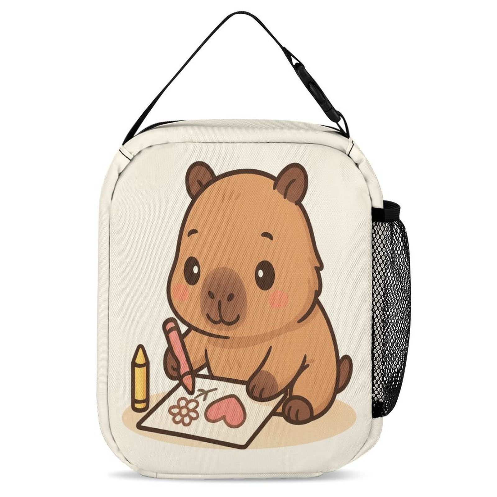 3-Piece Capybara Backpack Set – Cute School Bag for Girls
