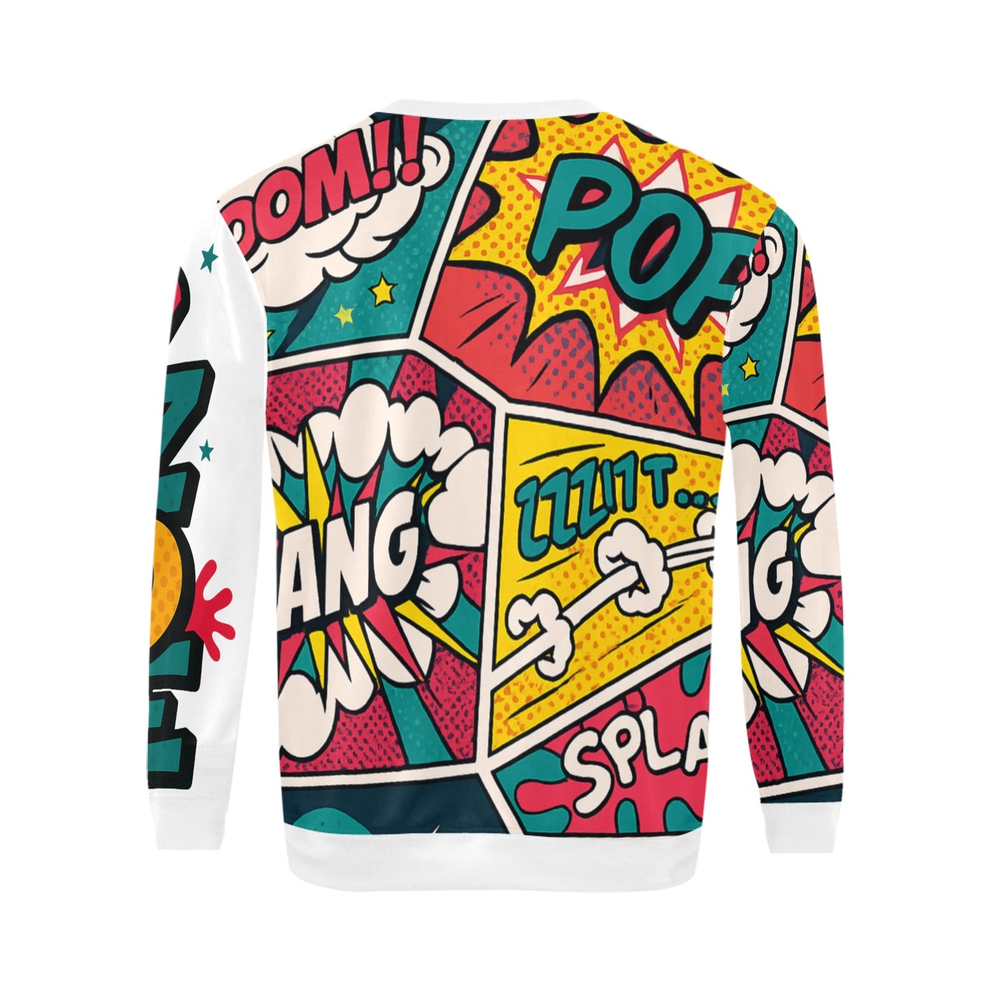 Comic Pop Art Sweatshirt - Retro Graphic Crew Neck | CZDE Store