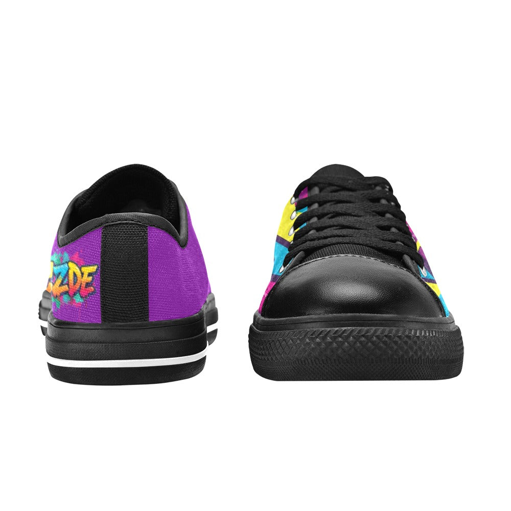 CZDE Graffiti Canvas Sneakers – Bold Urban Street Style