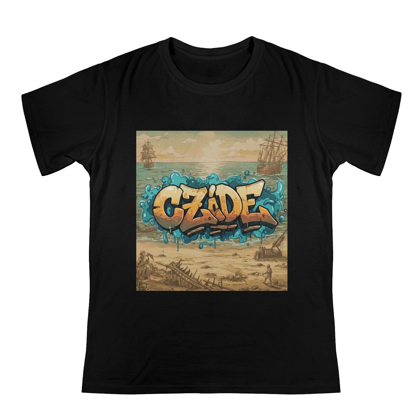 CZDE Shipwreck Graphic Tee – Vintage Vibes & Urban Identity for Bold Explorers