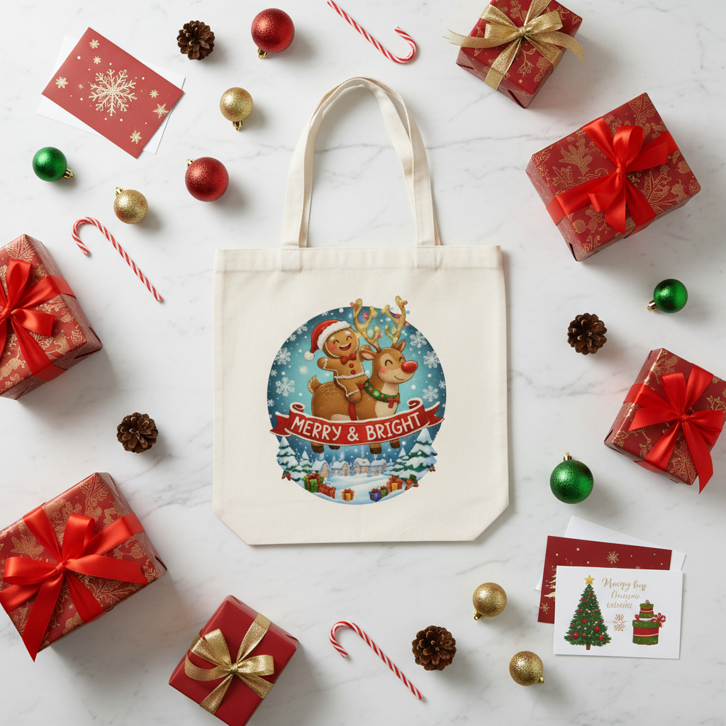 Flat Lay Gift Mockup