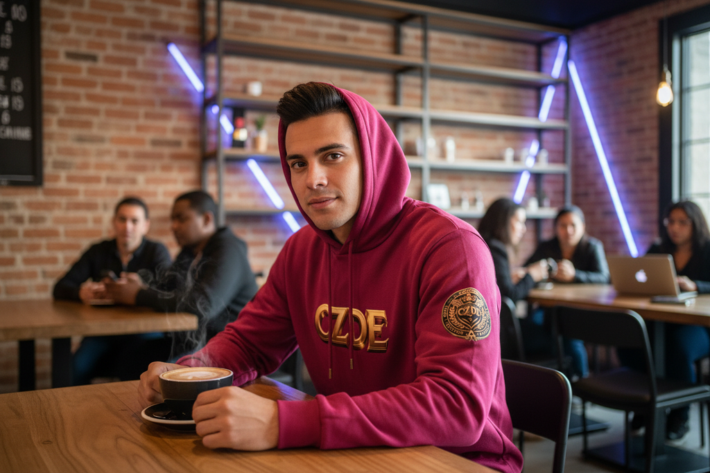Hoodie Hombre Cafe Hood