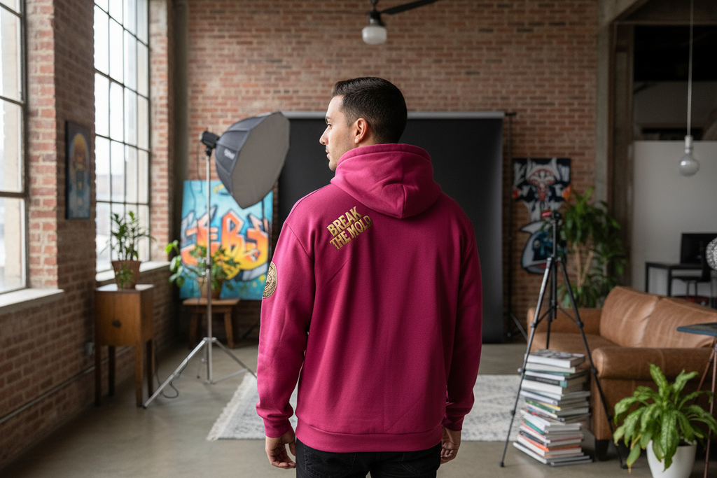 Hoodie Hombre Estudio Espalda