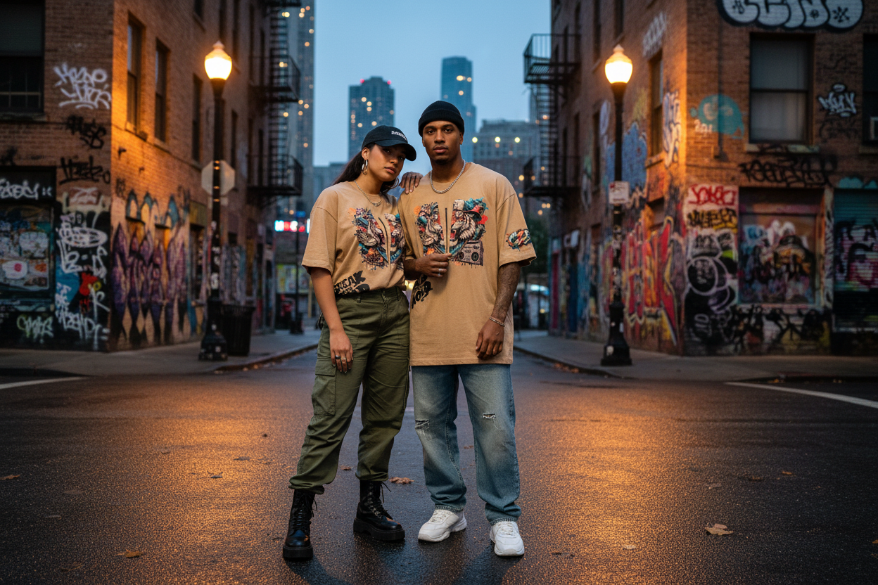 Couple Mockup - Street Corner