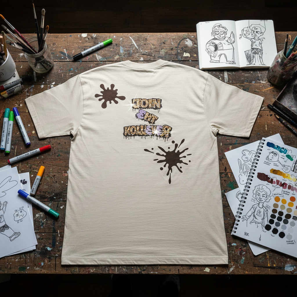 Join The Rebellion Graffiti Tee - Back