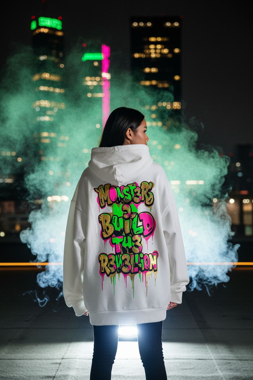 Monst3rs Build TH3 R3v3lion – CZDE Monster Hoodie