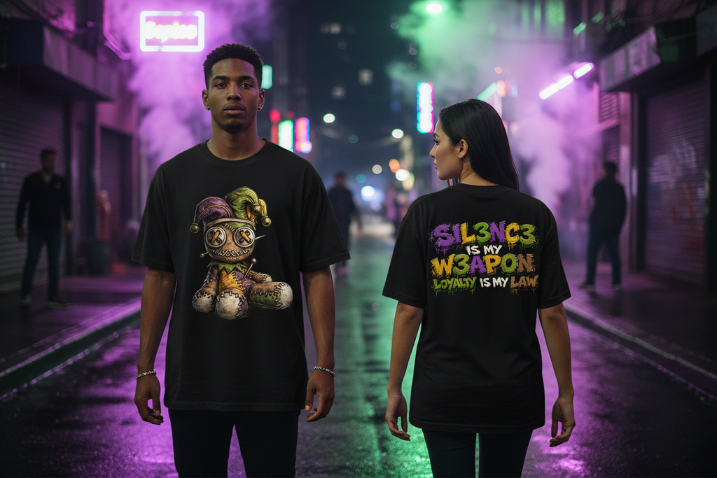 SIL3NC3 Is My W3APON – CZDE Voodoo Jester Tee