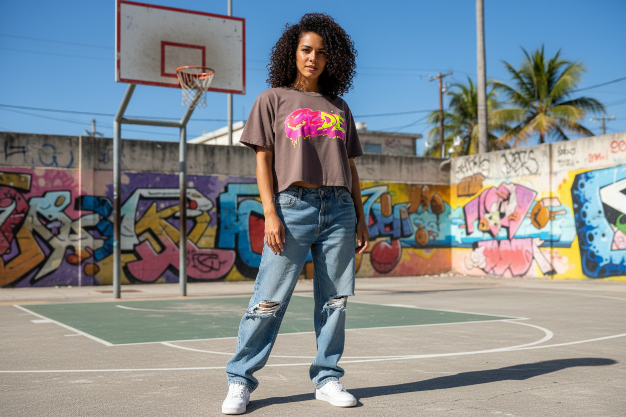 Mockup Cancha Basketball Crop Frente