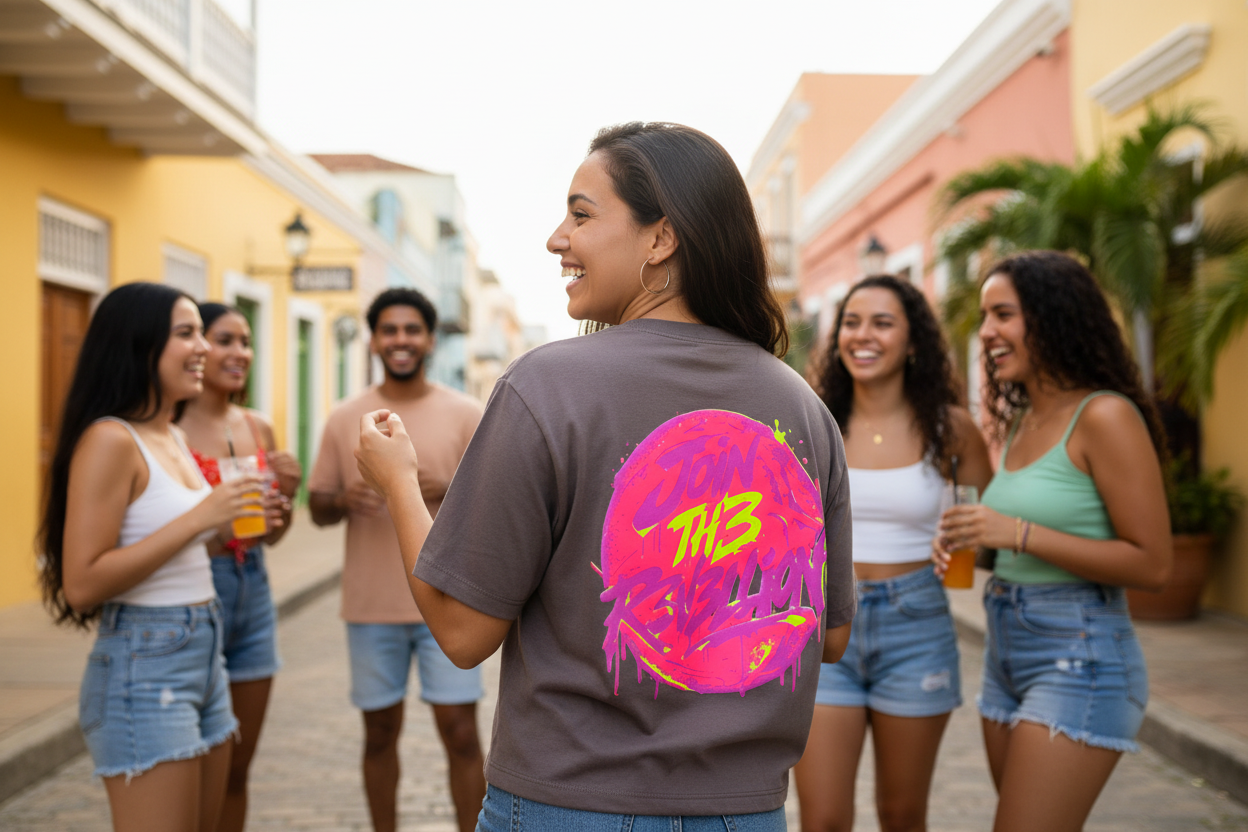 Mockup Con Amigas Crop Espalda