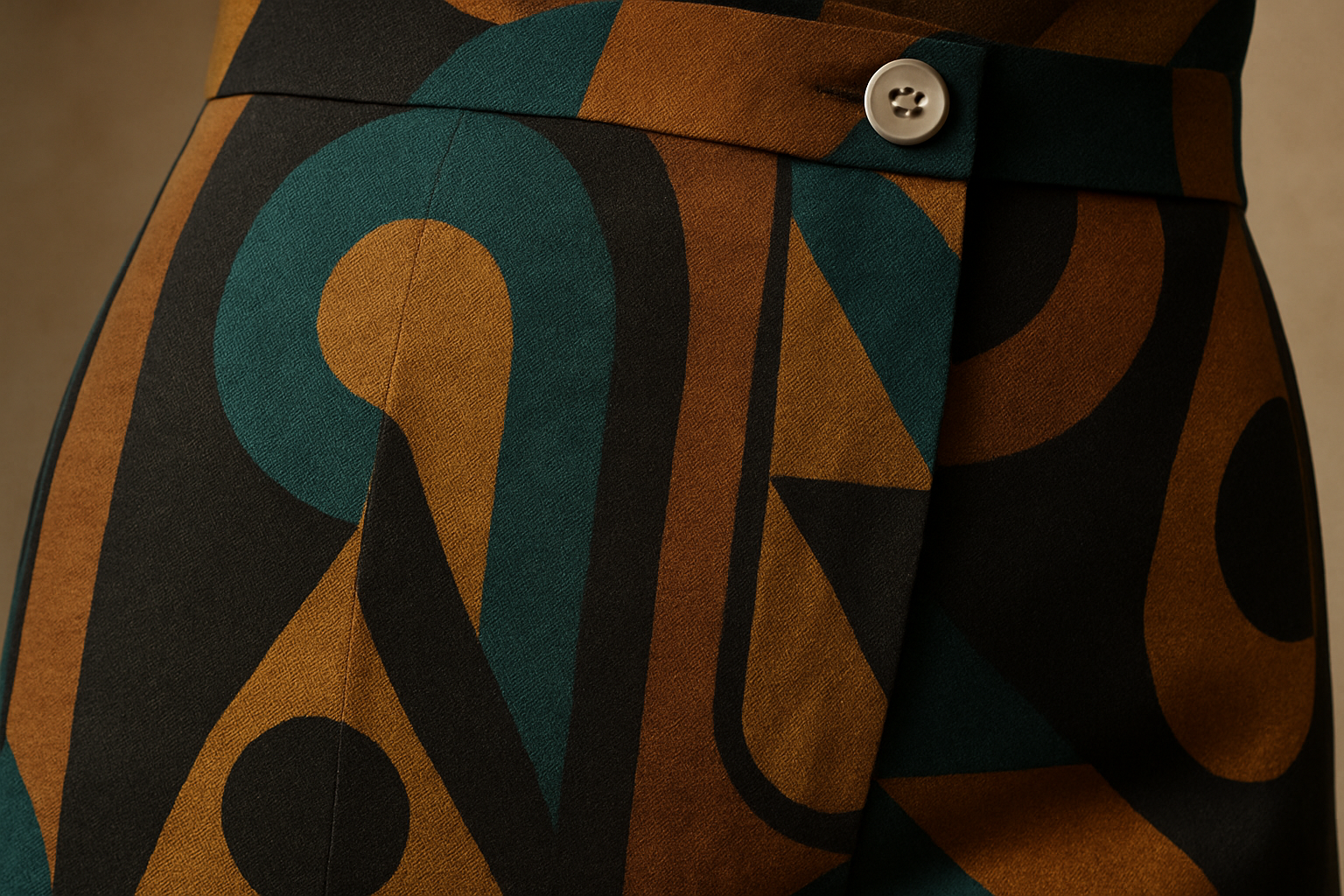 Professional Detail Shot - Geometric Print