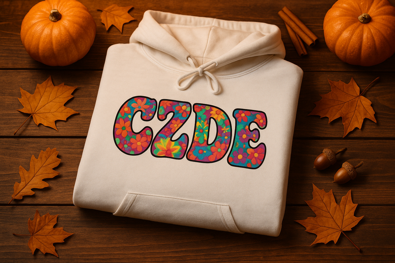 Psychedelic CZDE Autumn Flat Lay