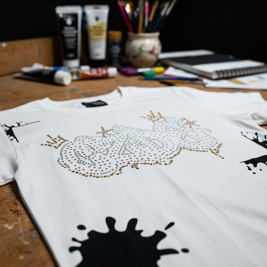 Rhinestone Crown Detail - Macro