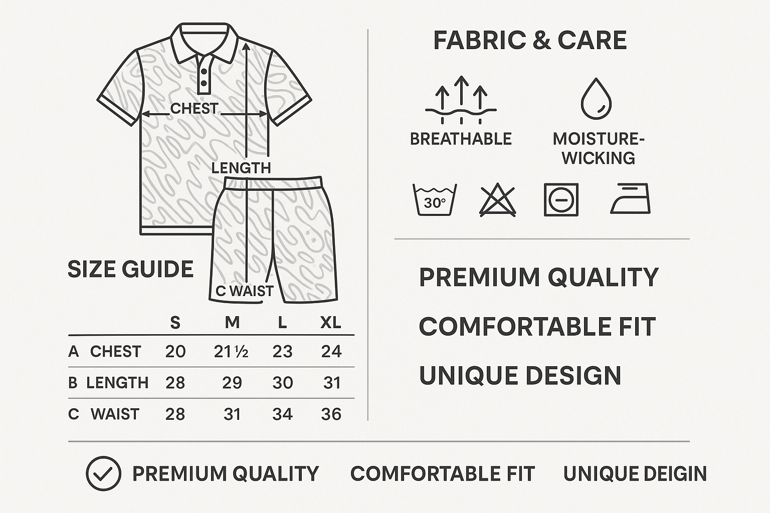 Size Guide & Features