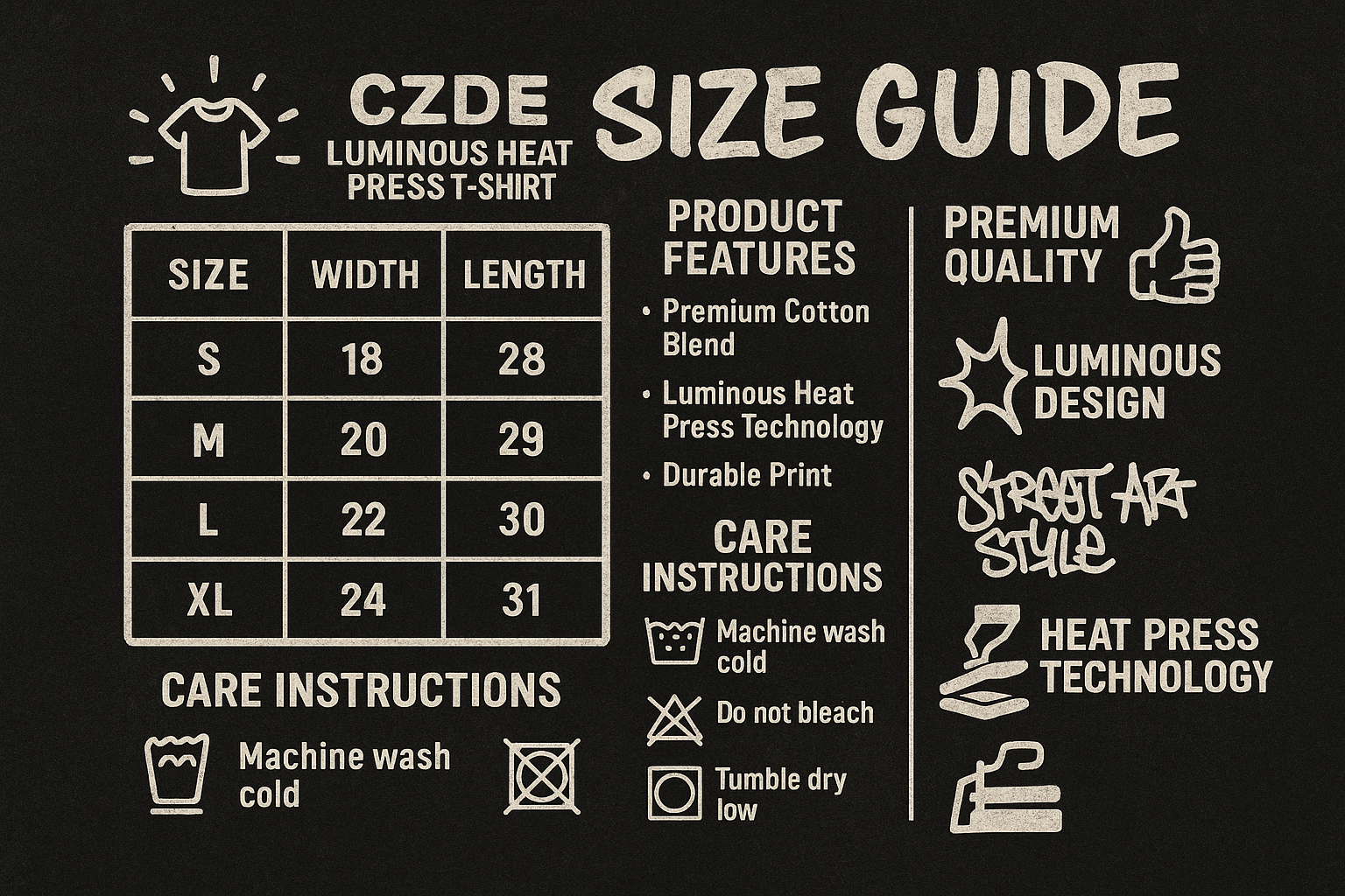 Size Guide & Features