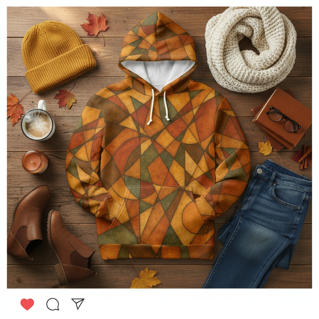 Social Media Autumn Flat Lay
