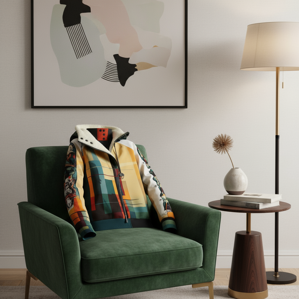 Velvet Armchair Scene